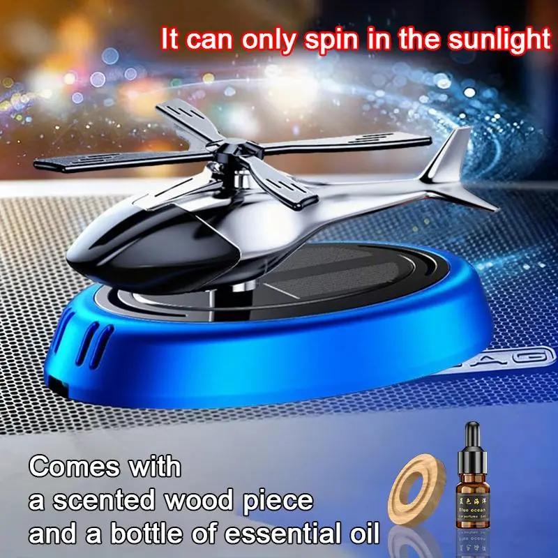 AMOCOCO Helicopter-Shaped Car Fragrance - Cars Accessories, Long-Lasting Aroma with 4 Distinct Scents, Multi-Use Interior Decor for Home, Office