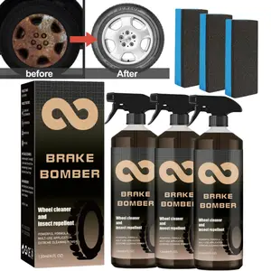 120ML Brake Bomber Cleaner Powerful Non-Acid Wheel Cleaner, Perfect for Cleaning Wheels and Tires, Car Rim Cleaner & Brake Dust Remover,Automobile Wheel Cleaner