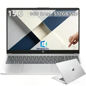 HP 15.6" Touchscreen Laptop for Business Student, Intel Core i3-1315U, 8GB RAM, 512GB SSD, Windows 11 Pro
