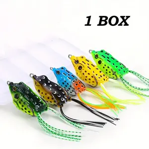 5-Piece Thunder Frog Soft Bait Fishing Lures Set - Realistic Lures for Bass, Trout, and More - Perfect for Freshwater Anglers/J5