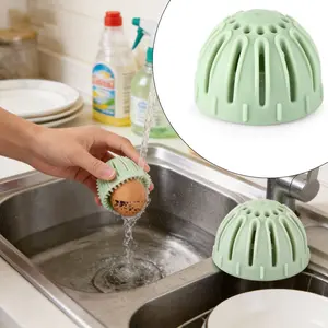 1pc Egg Scrubber Brush, Reusable Spinning Egg Cleaner, Egg Washer - Rotary Scrubbing Tool for Washing Fresh Eggs & Removing Stains，cleaning essential