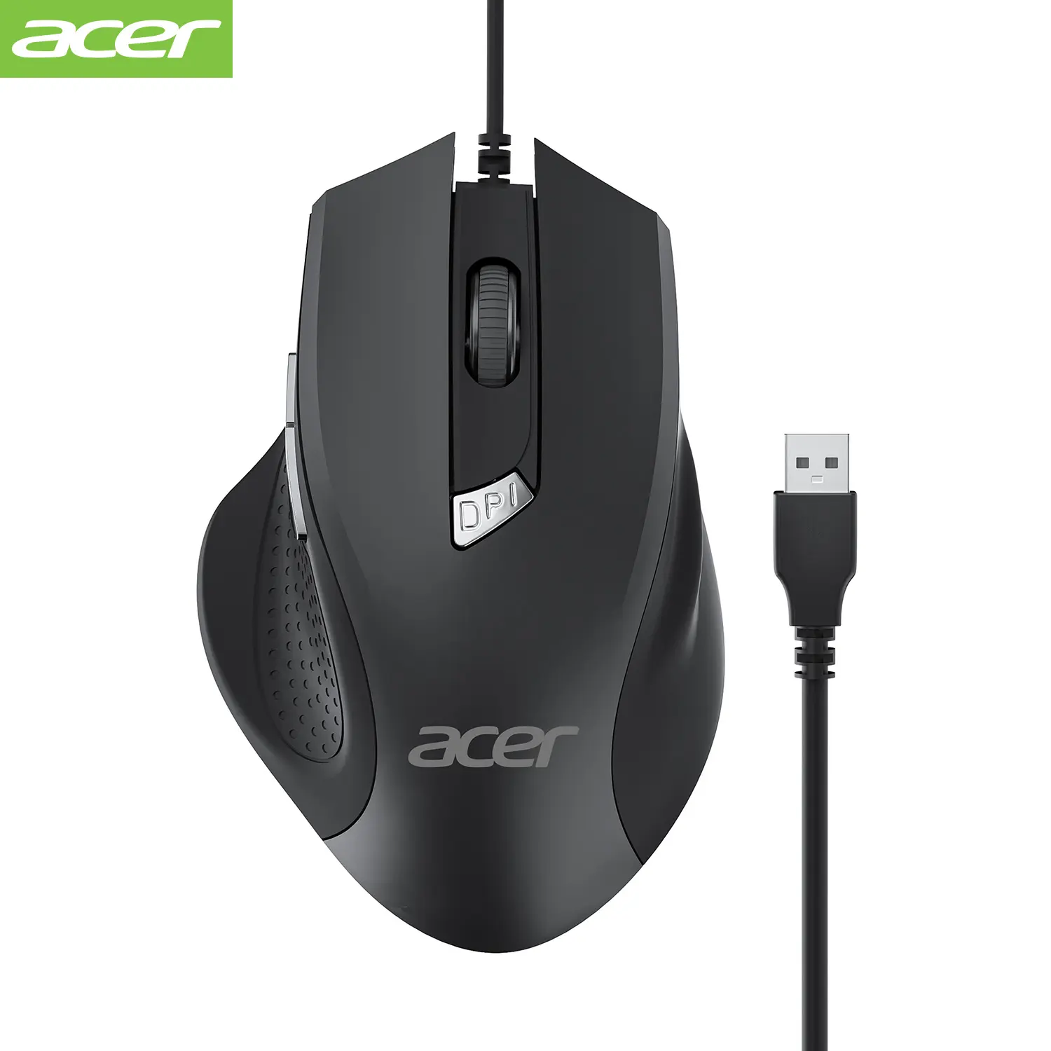 acer Wired Gaming Mouse for Laptop, 2.4GHz Computer Mouse 4 Adjustable DPI Office Cordless USB Mice with USBA Receiver, 6 Buttons, 3200 DPI, Medium to Large Sized Hands Compatible with PC, Laptop, Desktop, Computer Peripherals