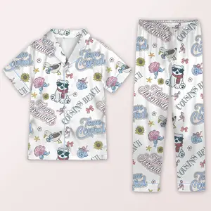 Cousins Beach Pajama Set, TSITP Fan Gift, Satin Sleepwear