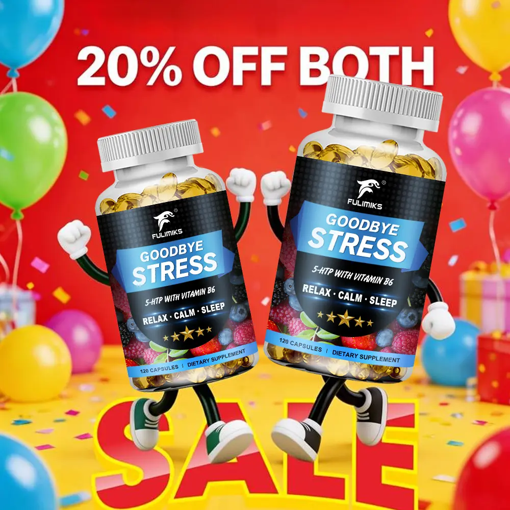5 HTP+ Supplement, with Vitamin B6 & L Theanine, Support Neurohealth Memory, Mental Focus, Cognitive Health & Energy, Promotes Healthy Mood & Brain Function, Goodbye Stress Capsules