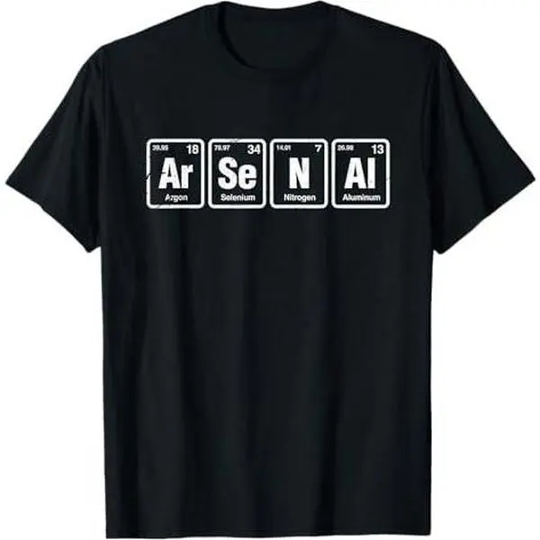 Arsenal Ar-Se-N-Al Funny Periodic Table Elements Chemistry T-Shirt