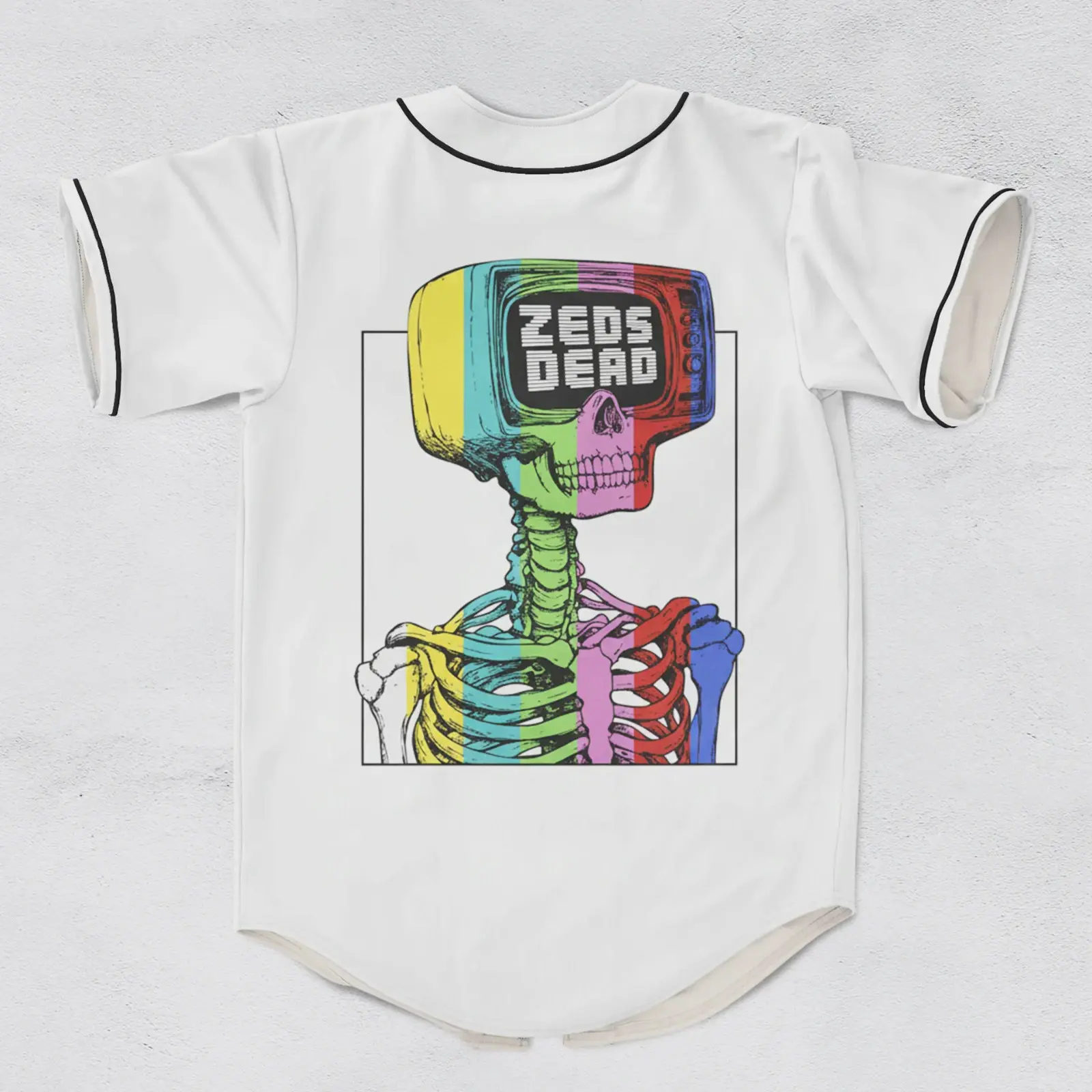 NEW! Zeds Dead Test Pattern rave Baseball Jersey for EDM Festivals Gift All Size