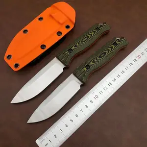 BM15002 Hidden Canyon Hunter Fixed Blade Knife - Tactical Outdoor Knife with G10 Handle and K Sheath for Hunting