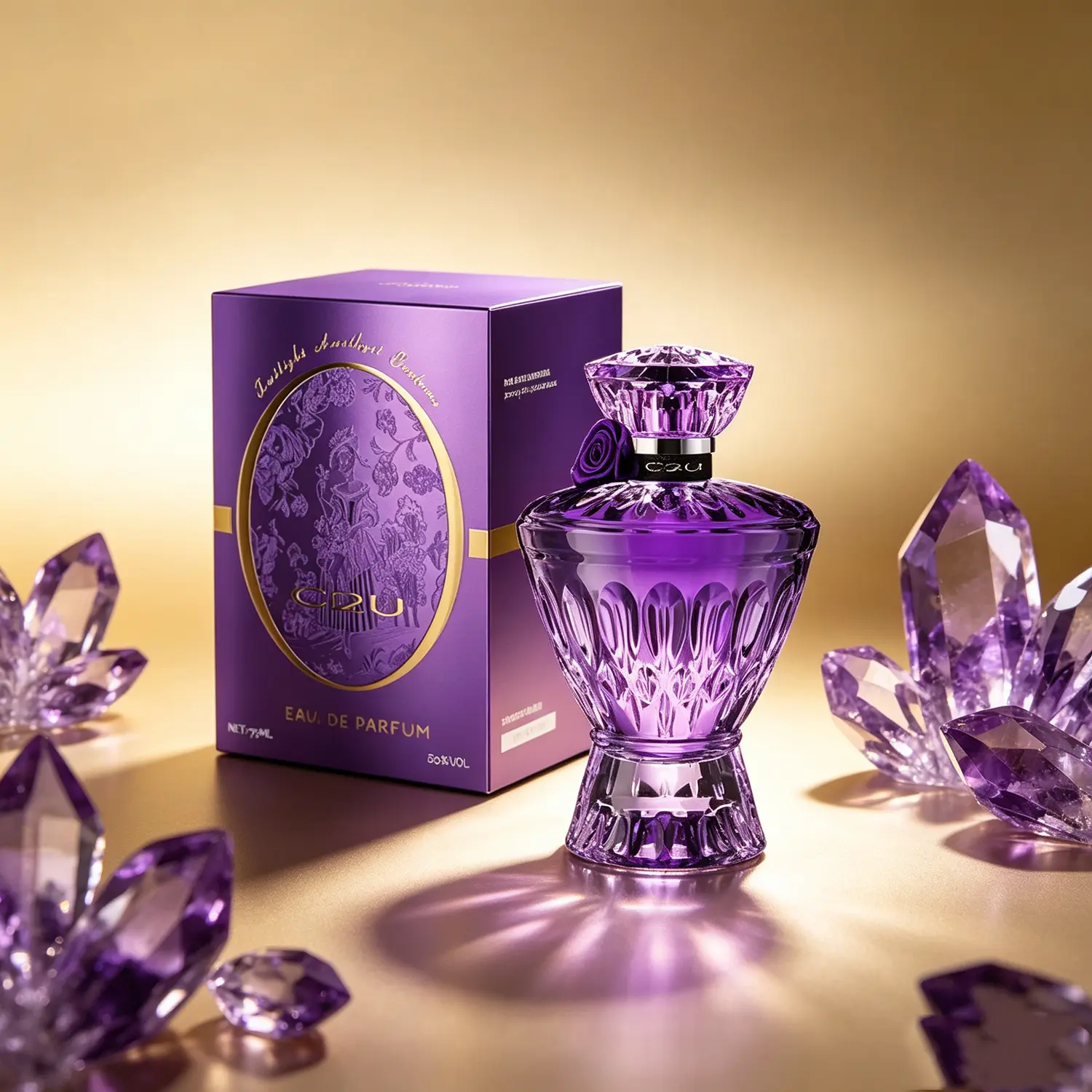 Women's Amethyst Pheromone Fragrance Perfumes, 2.54oz/75ml Extra Long-Lasting Fruity Floral-Woody Scent, Floral Blend Fragrance Romantic Gift for Her, Women Perfumes, Aromatic Woody Floral, Beauty Perfume