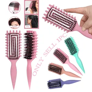 Curl Defining Styling Volumizing Brush – Effortless Curling and Frizz Control Comb for Curly Hair, Enhances Shape and Volume for Women’s Daily Hair Care, Hair Styling Combs
