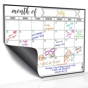 Magnetic Calendar for Refrigerator, Dry Erase Whiteboard, Wall Planner, Monthly & Weekly Planner, Ideal for Kids, Teens, Adults, 12x16in, Fridge Calendar Magnetic