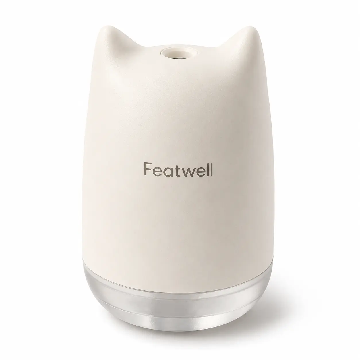 Cat-Shaped Waterless Essential Oil Diffuser with 1 Fragrance Oil Refill, USB-C Rechargeable and Portable for Home, Bedroom & Office