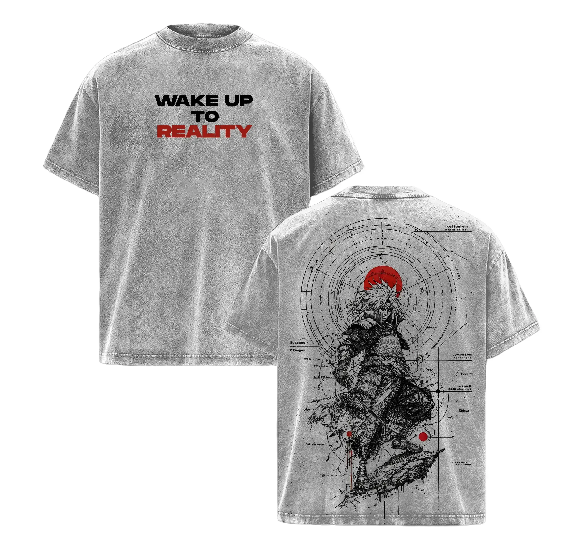 [KM 100%cotton]Uchiha Madara,Sasuke,Kakashi,Naruto Anime Double Printed Vintage Washed Tee Unisex Oversize Anime Manga Washed Heavyweight Cotton T-shirt, Gift For Anime Fan, Anime Lover , Naruto Merch , Naruto Fan Clothes Oversized