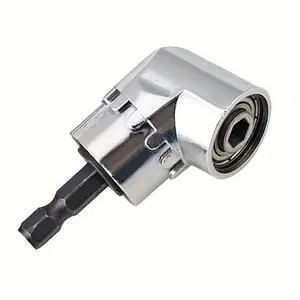 Angle Drill Bit Holder, 1/4 Strong Magnet Right Angle Driver Attachment, 105 Angle Extension Angle Drill Bit Holder, Power Tool Accessories