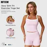 MFVIM Women's 2-Piece Workout Set - Quick-Drying Mesh Sportswear, High-Waisted Hip-Lifting Shorts & Tank Top, Gym Yoga Fitness Apparel, Matching Travel Camping Essentials, 2 Piece Sets, Workout Sets Women