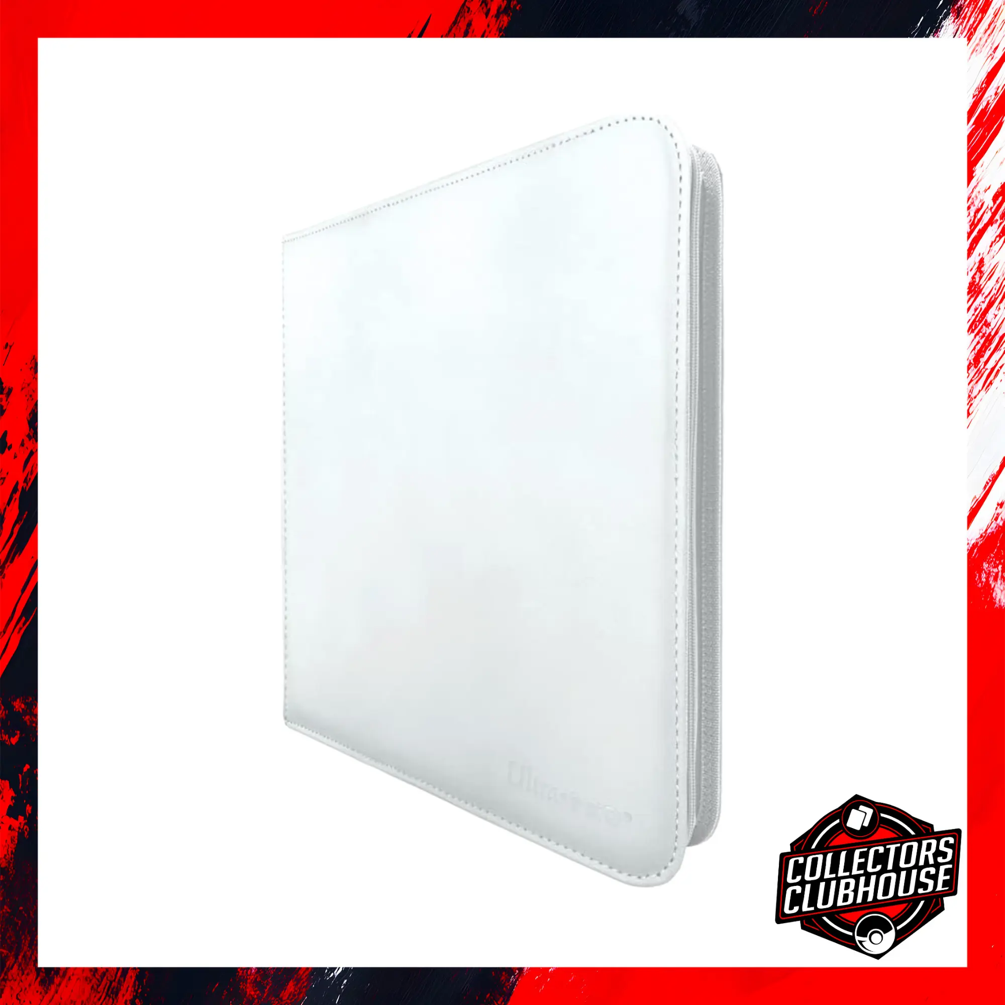 Ultra Pro Zippered PRO Binder 9 Pocket Vivid - White