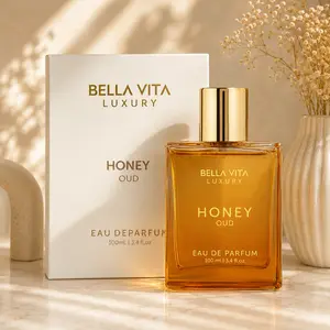 Bella Vita Luxury Honey Oud Eau De Parfum 100ml Rich Honey & Oud Fragrance Long Lasting Oriental Perfume for Unisex