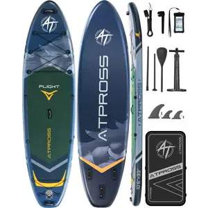 [Spring Glow Up] 10'6''x33'' Inflatable Stand Up Paddle Board, 400lbs Extra Wide Stand Up Paddleboard with Anti-Slip EVA Deck, Premium SUP Accessories Kit, Non-Slip Stable Deck Boat for Yoga Fishing Surf