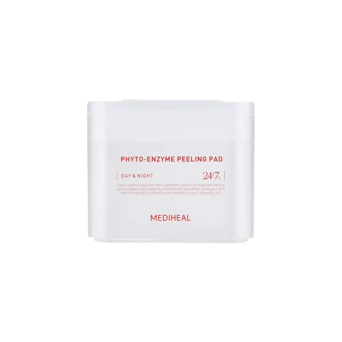 MEDIHEAL Phyto Enzyme Peeling Pad - Vegan Face Resurfacing Pore Tightening Gauze Pads with LHA & Papaya Enzym to Control Sebum - Exfoliating Pads for Dead Skin Cells, 90 Pads