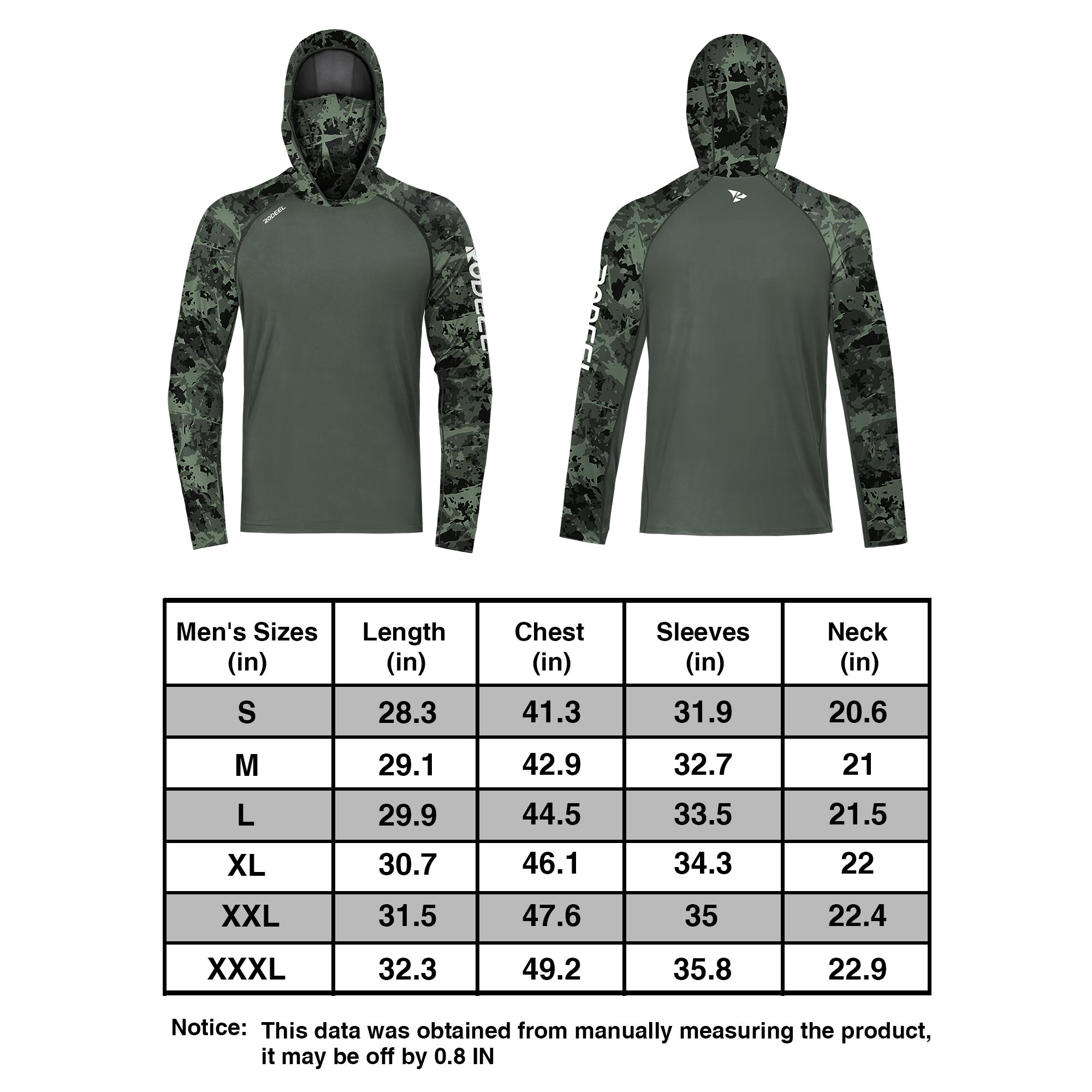 RODEEL 934 Sun Hoodie Shirts w/ UV Detection Mask Neck Gaiter Thumbhole Men UPF 100+ Sun Protection Long Sleeve Lightweight Quick Dry Moisture Wicking Breathable Cooling Activewear for Outdoor Sport Fishing Construction Roofing, Holiday Gift RODEEL 934 Sun Hoodie Shirts w/ UV Detection Mask Neck Gaiter Thumbhole Men UPF 100+ Sun Protection Long Sleeve Lightweight Quick Dry Moisture Wicking Breathable Cooling Activewear for Outdoor Sport Fishing Construction Roofing, Holiday Gift