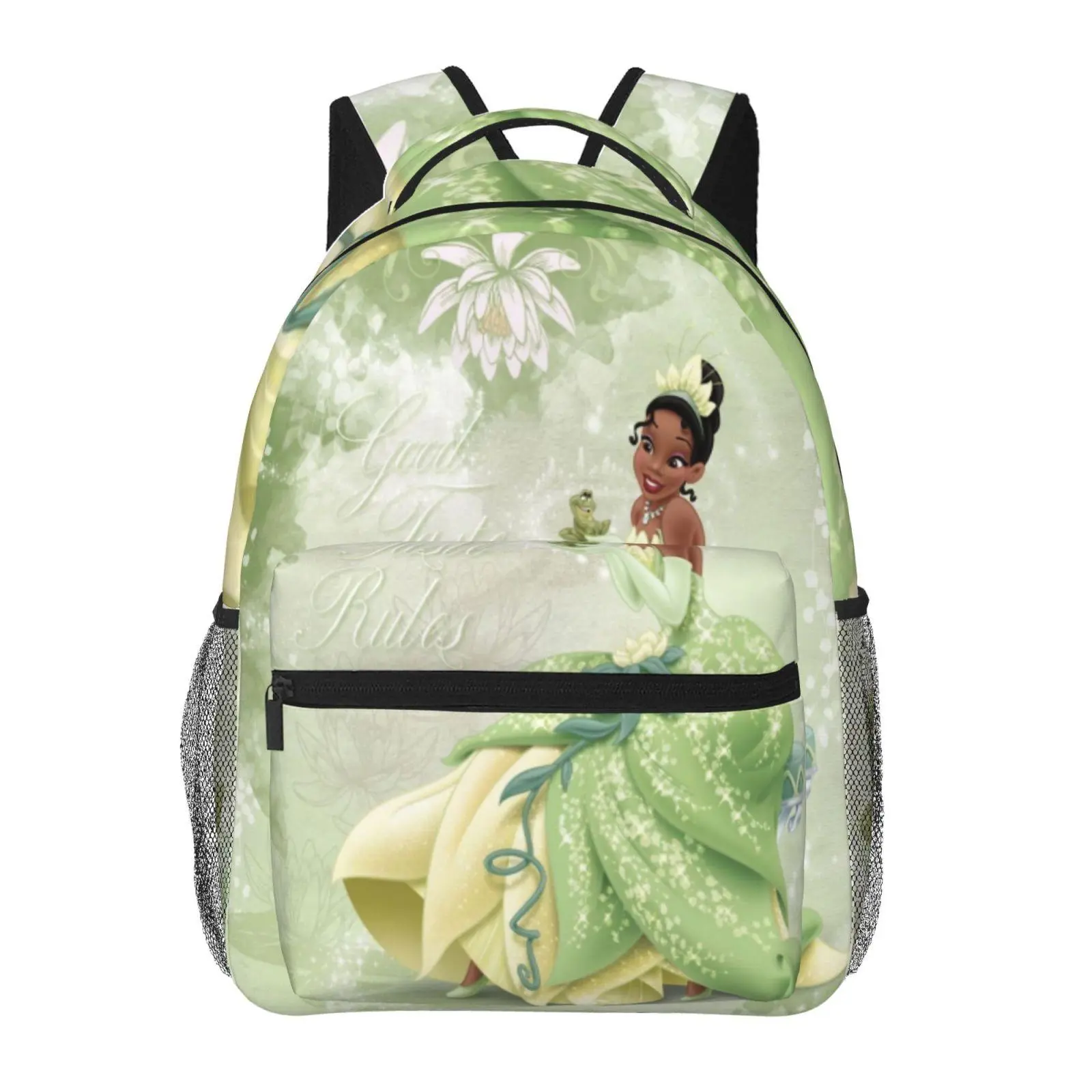 Princess and the frog Kids Backpack Princess tiana Long-Lasting School Daypack Princess and the frog decorations Premium Gift for Primary & Middle School Students