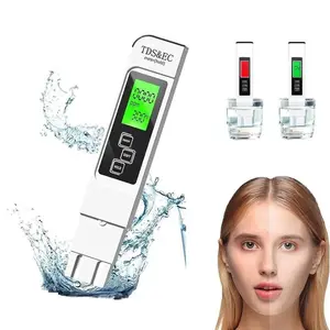Upgraded 4-in-1 TDS Meter Water Tester, PPM EC Temp Digital Water Quality Tester with Color Display for Drinking, Aquarium, Hydroponics Temperature