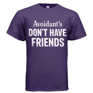Avoidant 2 Short Sleeve Menswear T-Shirt Top Unisex Classic Cotton graphic apparel t-shirt cotton men oversized tshirt unisex graphic graphic tee shirt oversized shirts unisex casual apparel y2k streetwear