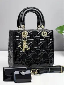 Fine sense of exquisite small women's handbag temperament Elegant Bags versatile small square bag noble wind Korean series high-end handbag handle bag Elegant Square Handbags Stylish Square Bag