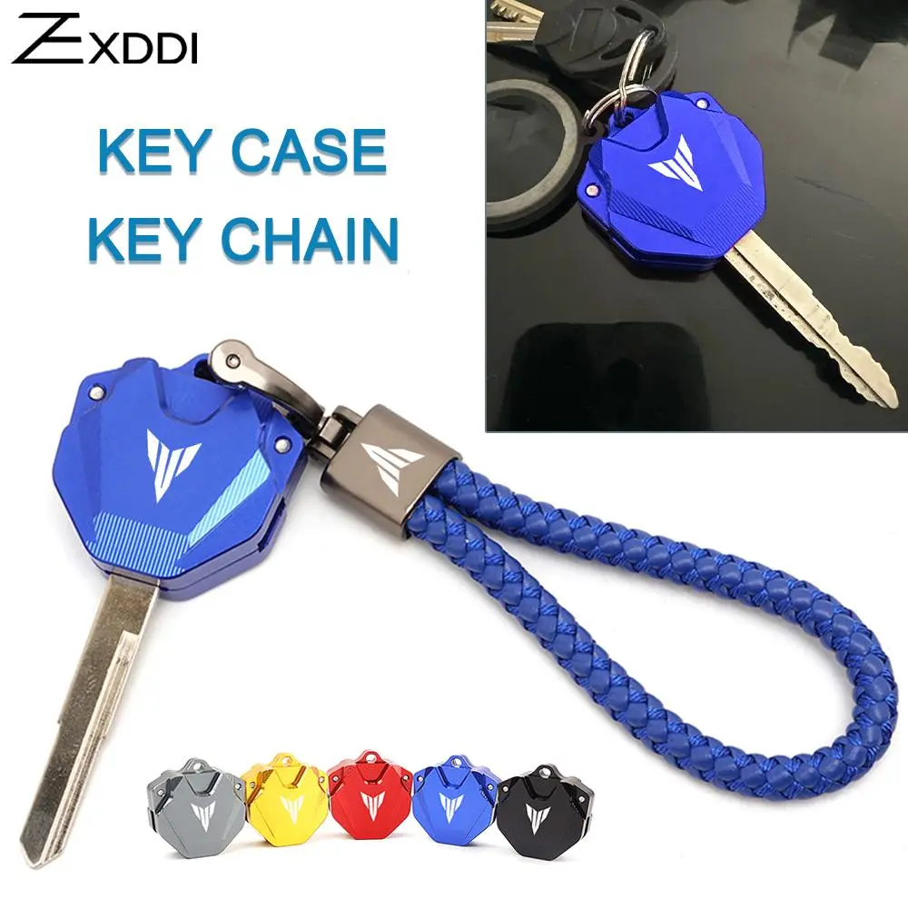 For YAMAHA MT09 MT07 MT03 MT10 MT25 MT125 MT 07 09 03 10 25 Motorcycle Key Case Shell Cover Chain Keycase Keyring Accessories