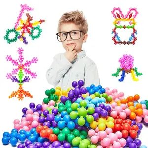 Building Blocks Connect Toys, Interlocking Solid Plastic Educational Set, Ideal for Preschoolers, Enhances Motor & Sensory Skills, Stem Building Blocks