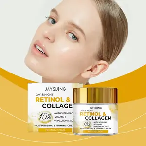 Tiktok Viral Retinol Collagen Anti Aging Concentrate Day Night Cream, Vitamin C E Ha, Dark Spot Anti-Dry, Suitable for All Skin Types, Beauty Cream