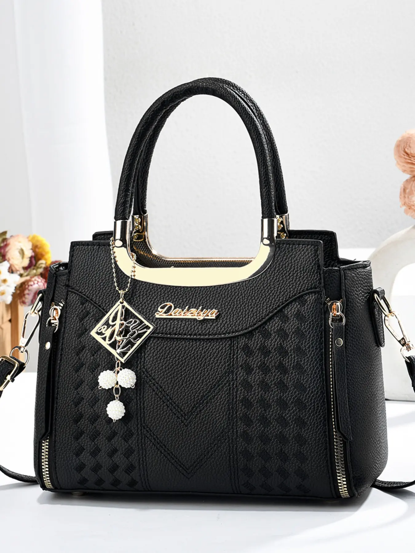 Large Capacity Fashion Simple Versatile Three-Piece Handbag Set, Korean Style Mommy Bag, All Match Handbag, Stylish Crossbody Women's Bag, Casual Crossbody Bag, Fashionable Bag Set
