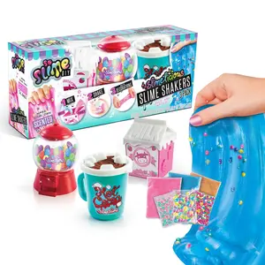 So Slime DIY Slimelicious Slime 3Pack SWEET - Scented Slime Kit with 3 Styles Bubble Gum Hot Cocoa Strawberry Milk Cereal - Easy to Make Custom Slimes - Ages 6+