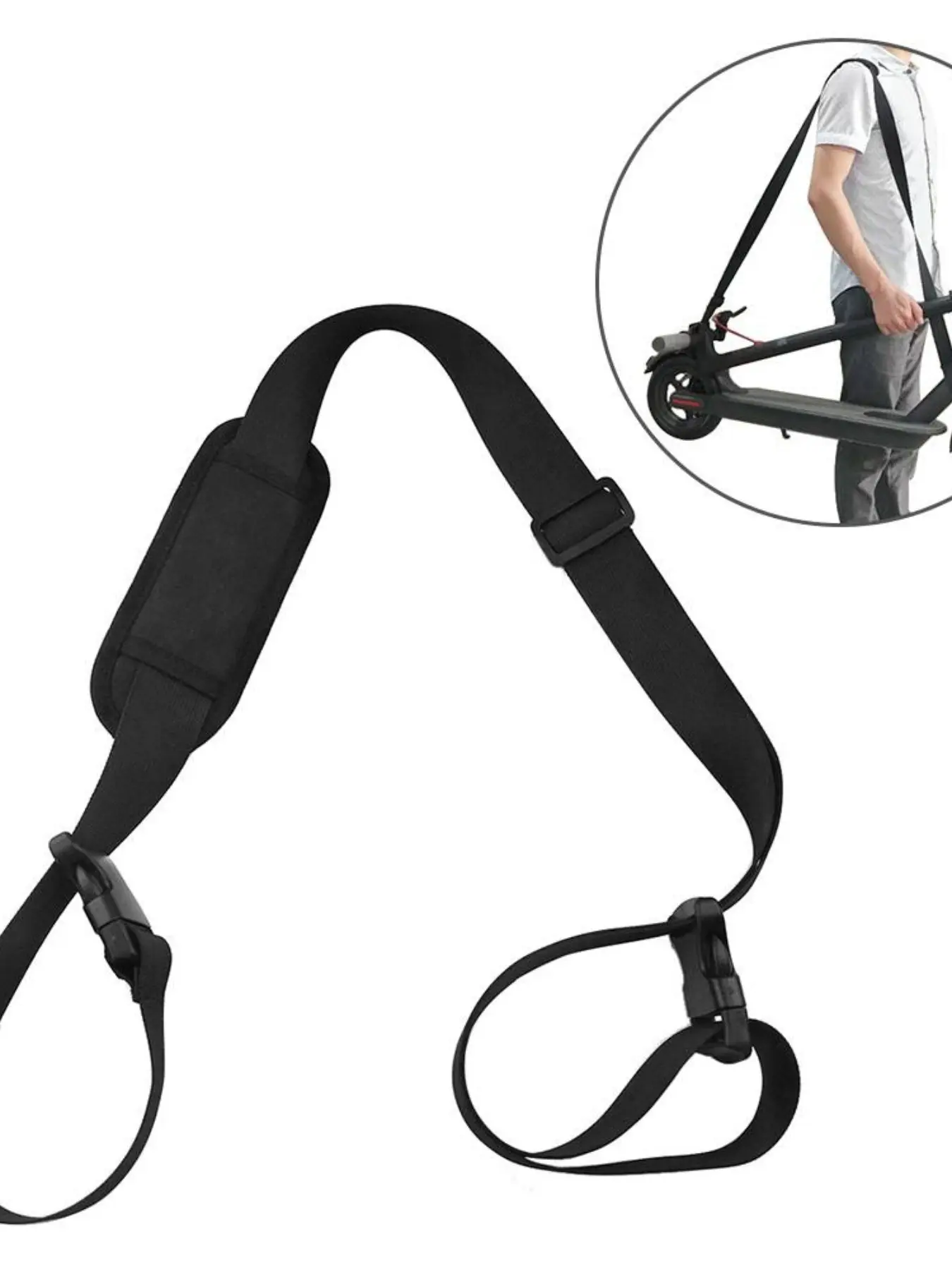 Universal Adjustable Carry Strap, Versatile Strap, Heavy-Duty Shoulder Sling for Beach Chair, Wheelchair, Kids Balance Bike & Scooter, Hands-Free Outdoor Carrier