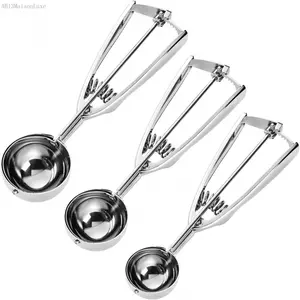 Cookie Scoop Set, Cookie Scoops for Baking Set of 3, Cookie Dough Scoops, , Include Large/Medium/Small, for Cookies, Ice Cream, Muffin, Cupcakes, Truffles, Mashed PotatoesAB13MaisonLuxe