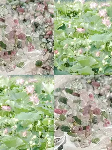 Natural Stone Beads Mix, Bead Assortment, Powder & Irregular Gemstones, DIY Jewelry Making Supplies, Wave Pattern Design, All Seasons Craft Use