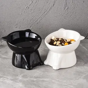 Cat Food Bowl & Water Dish Set, Design, Anti-Tip Large Capacity, Suitable for Kitten Oreo Cats Garfield