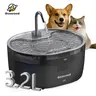 Geoorood 304 Steel Top Automatic Cat Water Fountain - 3.2L Feeder, Faucet & Fountain Dual Flow Modes, 30-Day Leak-Free, BPA-Free ABS Tank, 25dB Quiet, USB Powered, 7+ Days Capacity, 60s No-Tool Setup, Easy-to-Clean for Multi-Cat Homes #Familyfun