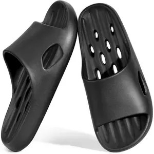 Mens Shower Shoes With Holes Dry Quickly Bath Slippers Womens Non Slip Indoor Home Bedroom Pool Spa Guest College Dorm