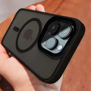 Luxury Clear Magnetic Wireless Charge For Magsafe Case For iPhone 17Air 17 16 15 13 12 11 Pro Max 15 14 Plus Phone Cases Shockproof Cover