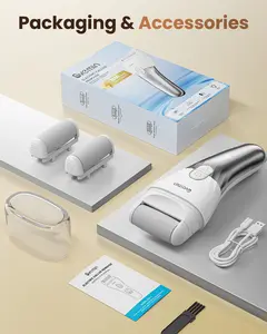 Svemin Electric Foot Callus Remover, Rechargeable Portable Electronic Foot File Pedicure Set