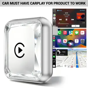 【Summer Vibes】Upgrade your original wired CarPlay with a wireless adapter compatible with both iPhone and Android devices, offering stable, fast connection for seamless calling and navigation on the go.
