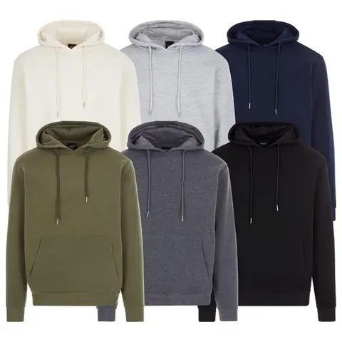 3-Pack Men's Heavyweight Fleece Lined Full- Zip & Pullover Hoodie Sweatshirt (Sizes M-XXL) casual hoodie Long Sleeve Menswear