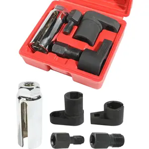 5PCS O2 Sensor Socket Set, Oxygen Sensor Wrench Extender & Spacer, Car Accessories for Easy Removal and Installation of Oxygen Sensors