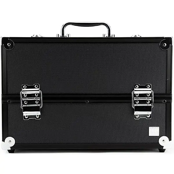 Caboodles Primped & Polished Portable Cosmetic Storage Box - Functional Luggage Bag, 13.75in x 8.5in x 8.5in, 6 Trays, Multi-Compartment Design to Organize Items, 13.75" X 8.5" X 8.5"