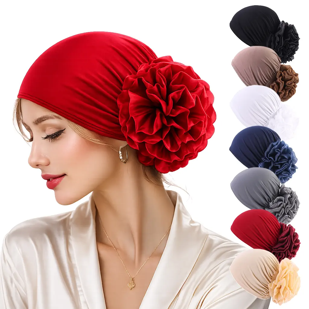Women's Floral Turban Head Wrap, Elegant Vintage Style with Soft Stretch Fabric - Versatile Sporty Sports Headbands for Parties & Bad Hair Days