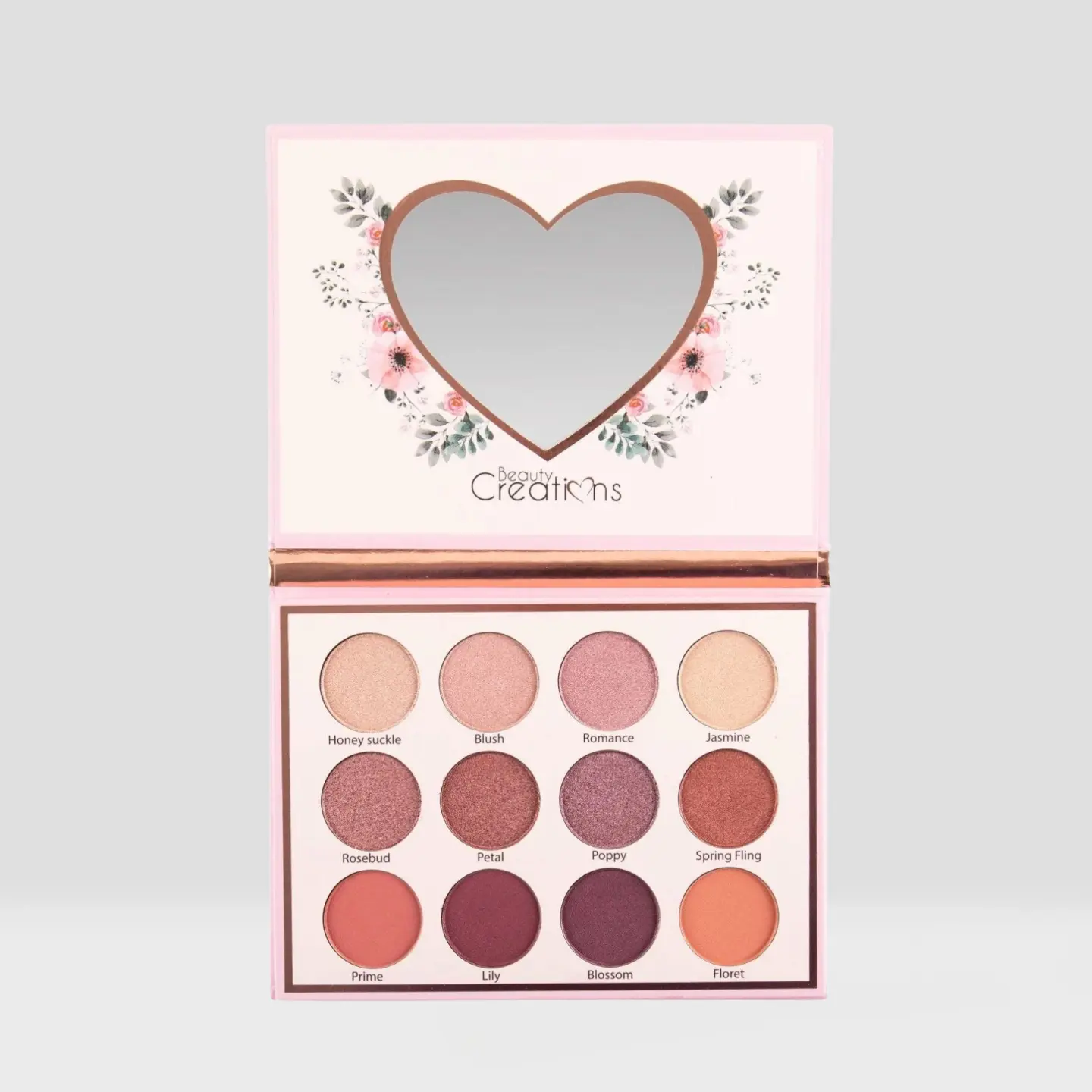Beauty Creations Floral Bloom Eye Bloom Eyeshadow Palette, Cosmetic Makeup for Eye Makeup Looks, Titanium