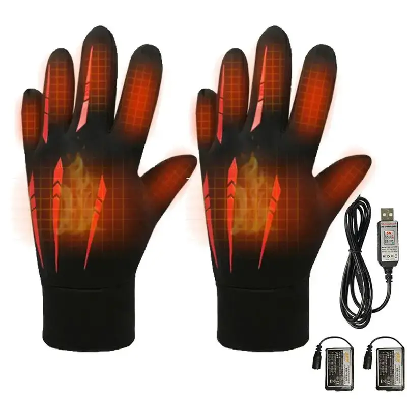 Heated Waterproof Winter Fishing Gloves with 2 Finger Flip Design