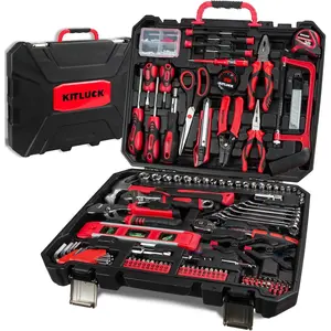 228-piece Home Tool Kit, Hand Repair Tool Set for men, Tool box Set with (Screwdriver, Wrench, Plier,, Harmer, Hex Key, Rule, Saw, Knife, etc.)for Home and Car