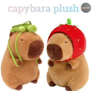 JIAJCHUF Capybara Plush Toy, Cute Simulation Capybara Stuffed Toy, Soft Animals Decoration Toy for Boys & Girls, Gift for Girls