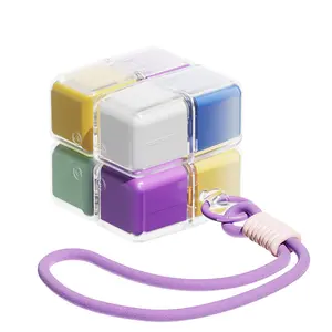 Mini 7-Day Travel Pill Box – 8 Compartments, Magnetic Design, Food-Grade, with Hanging Strap for Vitamins, Fish Oil & Supplements